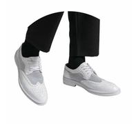 Genérico Zapatos Cuero Hombre Verano Casual Brogue Calado Estilo Vestido Pequeña Tendencia Cómodo Para Obras De Oficina Salidas Urbanas Estivales, blanco, 41 EU