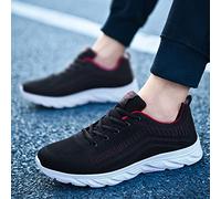 Genérico Zapatos De Malla Transpirables Hombre - Zapatillas Hombre Casual Memory Foam Suela Plataform Antideslizante Correr Fondo Suave Zapatillas con Cordones Cómodas Sneakers Apto para Exteriores