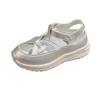 Genérico zapatos de mujer al aire libre malla casual slip on suelas cómodas running zapatillas deportivas mujer plataforma para mujeres vestidas calzado deportivo sin cordones de malla para, plata, 43