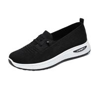 Genérico Zapatos de Mujer con Horma Ancha Antideslizantes Zapatos de Mujer Casuales Verano Hueco Transpirable Tacón Casuales Cómodos Y Ligeros Deportivas (Black,41)