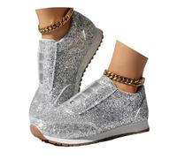 Genérico Zapatos De Mujer Verano - Zapatos Casuales Elegantes Sin Cordones Y Brillantes para Mujer Zapatillas CóModas con Temperamento Zapatos Bailarina NiñA