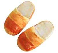 Generico Zapatos de pan, Pantuflas de pan - Zapatillas de peluche Divertidas novedades Pan Zapatos de casa | Zapatillas para alimentos calientes Zapatillas de casa antideslizantes para vacaciones