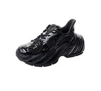 Genérico Zapatos de papá de Moda para Pareja con Suela Gruesa Que Aumenta la Altura Malla Transpirable Resistentes al Desgaste y Antideslizantes Deportivos y Casuales (Black,44)