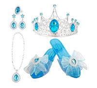 Genérico Zapatos de para Niña,Tacones Antideslizantes de Juego con Pendientes | Zapatos de para Niñas,para Juguetes, Uso Diario, Exteriores, Acción de Gracias, Vacaciones, Cumpleaños,