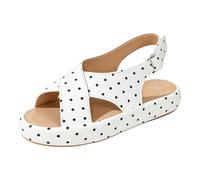 Genérico Zapatos De Vestir Mujer Sandalias planas de mujer con uela gruesa, tira y diseño calado, cómodas y casuales. Zapatos Tacon Comodos (Light Gray, 41)