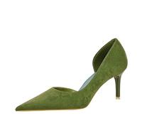 Genérico Zapatos De Vestir para Mujer, Cómodos, con Tacones De Aguja De 3 Pulgadas, Cerrados Y Puntiagudos, Sin Cordones, para Fiesta O Graduación