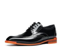 Genérico Zapatos Derby Brogue Hombre Zapatos Elegantes Hombre Zapatos Formales De Lujo Zapatos De Boda Business Estilo Gentleman,Negro,40 EU