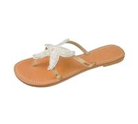 Genérico Zapatos Fiesta Mujer Zapatillas informales m da interior exterior transpirables chanclas Sandalias Comodas ligeros cómodos elegantes (White, 42)