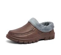 Genérico Zapatos Hombre Casuales Invierno,Zapatos Sin Cordones con Forro Polar Suela Gruesa Antideslizante Resistentes Ideales para Trabajar En Restaurantes O como Zapatos De Chef