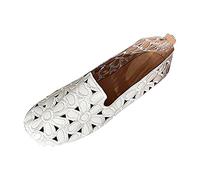 Genérico Zapatos Mujer Comodos - Verano Negro Mujer Transpirable PU Cuero Ballet Ligero Redondo Deslizamiento En Zapatos De Bailarina Personalizados Zapatillas Mujer Casual Negras