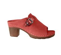 Genérico Zapatos Mujer Comodos Vestir Zapato Verano Anchas Sandalias de Tacón Y Grueso de Una Palabra para Mujer,Zapatillas Punta Abierta Europeas Y,Nuevas Sandalias Planas (Red,42)