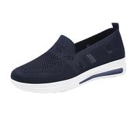 Genérico zapatos mujer verano Sandalias Mujer Verano Cuña Baja Antideslizantes Sandalia Anchas Ortopedicas Deportiva Ergonómicas Respetuosas Senderismo Zapato Horma Ancha Sapatilhas Azul oscuro