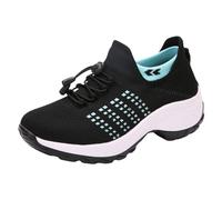 Genérico Zapatos Mujer Verano Tacon - Zapatos Transpirables De Elasticidad para Mujer Calcetines con Bordes Ligeros De Moda Zapatos Ligeros para Mujer Zapatos Informales para Mujer Zapato TacóN Mujer