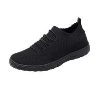 Genérico Zapatos Ortopedicos Mujer Ligeras Casual Sneakers Womens Shoes Ethnic Casual Shoes Summer Fashion Hollow Breathable Flat Heel Soft Sole Mujer Deportivas de Deporte (Black,42)