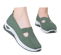 Genérico Zapatos Ortopédicos para Mujer con Malla Zapatillas Sin Cordones para Mujer Sin Manos Antideslizantes para Caminar Zapatillas Ortopédicas de Plataforma Ligeras Cómodas