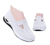 Genérico Zapatos Ortopédicos para Mujer con Malla Zapatillas Sin Cordones para Mujer Sin Manos Antideslizantes para Caminar Zapatillas Ortopédicas de Plataforma Ligeras Cómodas