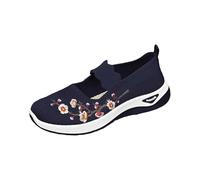 Genérico Zapatos ortopédicos para Mujeres, Suela Ligera Que no cansa al Caminar, corrigen la Marcha, fáciles de Utilizar Cada día（Azul；40）