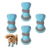 Genérico Zapatos para Perros - de 4 Botas Antideslizantes de Mal | De Goma Oxford De Malla, Ajustable, Perros Pequeños Y Medianos Paseos Diarios Camping Viajes Parque Jardín