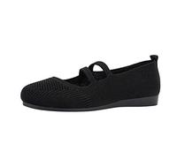 Genérico Zapatos Planos de Ballet de Punto para Mujer Cómodos Lavables Flexibles Transpirables Casuales Clásicos para Trabajo Oficina Mode