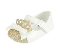 Genérico Zapatos Princesa Bebé Antideslizantes Caminar Niño Pequeño Cómodos Ligeros Transpirables Flexibles Duraderos Elegantes Seguros Interiores Exteriores (White, 19 Infant)