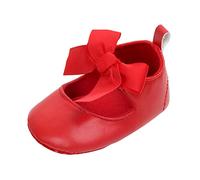 Genérico Zapatos Princesa para andadores niños pequeños niñas bebé Infantil Caminantes Calzado Delicado recién Nacido Antideslizante (Red, 20.5 Toddler)