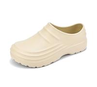 Genérico Zapatos Profesionales de Chef para Trabajo en Cocina con Antideslizante y Diseño Ergonómico (Beige, 38)