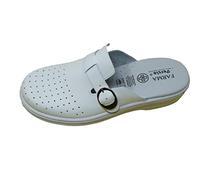 Genérico Zapatos/Sanitarios/Percla Farma/Empeine Piel/Suela sintética/Plantilla Antimicrobiana/Color Blanco/Talla 36