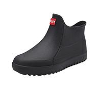 Genérico Zapatos Sin Cordones Botas de lluvia para niños pequeños, niñas, zapatos de lluvia ligeros e impermeables para bebé con fácil de enhebrar, zapatos de tacón de aguja sexy, Le Noir, 40 EU