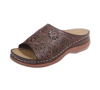 Genérico Zapatos Tacón Mujer, Sandalias Mujer Plataforma, Slip On Cómodas Transpirables Casual Playa De Tacón Caminata Diaria Exterior Verano Primavera