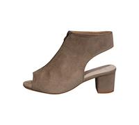Genérico Zapatos Tacon Mujer Sandalias Plataforma Anchas Mujeres Fashion Rebaño Grueso Heel Zip Sandalias Sólidas dedo del Pie Zapatos Casual Sandalia Montaña Mujer deportivas (Grey,41)