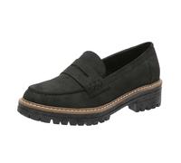 Genérico Zapatos Verano Mujer Comodos - Zapatos Casuales De Cuero con Suela Gruesa De Color SóLido A La Moda para Mujer Zapatos CóModos Sin Cordones con Temperamento Zapatillas Casual Negras Mujer