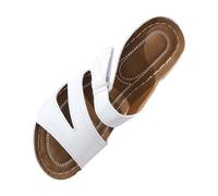 Genérico zapatos verano mujer,cuñas mujer blancas,Contorno atemporal para paseos otoñales y primaverales por entornos naturales abiertos_1