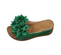 Genérico zapatos verano mujer,sandalias doradas mujer,Trazo atemporal para planes de picnic familiar en espacios verdes naturales_1