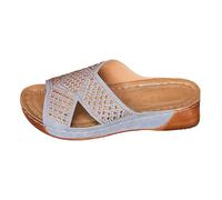 Genérico zapatos verano mujer,zapatos cuña mujer,Contorno liviano para excursiones cortas por entornos naturales cercanos a poblaciones costeras