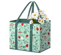 Genérico Zealburst Grocery Bags, Reusable Shopping Bags With Handles, Shopping Tote with Reinforced Handles for Supermarket Picnic (Style A)
