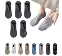 Genérico Zeanaturals Ultra Thin Liner Non Slip No Show Socks Invisible Cotton Breathable Ice Silk Low Cut Liner Socks Lightweight Soft Anti Slip Design for Men and Women