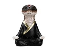 Genérico Zen Snake, Desktop Statue, Peace Symbol Calm Decor Resin Figure Elegant Charm Minimalist Style Modern Ornament, Snake Decor for Dining, Room, Study 3.54x2.17x4.72 Inches