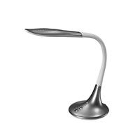 Genérico ZIONELED LAMPARA ESCRITORIO LED 10W PLATA LEON CCT REGULABLE TACTIL, FLEXO DE ESCRITORIO LED PROFESIONAL PARA DESPACHO,ESTUDIO