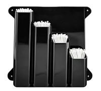 Genérico Zip Tie Organizer-24 X 21 X 4.5 Cm | Cable Tie Organizer | Aluminum Wall Mounted 4 Pockets, Cable Ţie Storage Rack, For Enclosed Race Trailer Workshop Shed Basement Utility Room Warehouse
