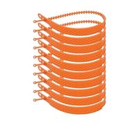 Genérico Zip Tie Snow - Cadena De Neumáticos Ajustable De PVC De 10 Piezas | Correa Antideslizante De Emergencia | De Agarre De Tracción De Invierno | Fijación Segura para Hielo, Nieve, Barro
