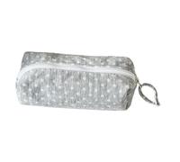 Genérico Zipper Pencil Case, Large Capacity Organizer, Soft Dot Fabric Storage, School Supply for Daily Use, Stationery Pencil Bag, Travel Pen Organizer for Students Classroom Travel Office
