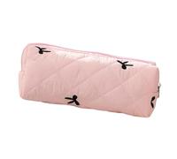Genérico Zipper Pencil Case, Pencil Pen Storage Pouch Charm Bow Tie, 8.07x2.56x3.35 Inch Zippered Marker Pouch, Ruler, Eraser School Supply Container Cosmetics Organizer for Women
