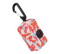 Generico Zipper Pouch Poop Holder, Poop Bag Dispenser, Dog Poop Holder with Carabiner, Dog Waste Bag Storage, Portable Poop Bag Holder, Pet Waste Bag Dispenser for Easy Access, Carry, Orange1, Fare