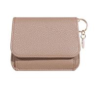 Genérico Zipper Wallet for, PU Leather Drivers License Holder, Portable Zippered Coin Purse, Vintage Style PU Leather Purse, Small Compact Change Pouch, Zippered Leather Card Wallet for Womens