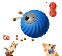 Genérico Zoomie 2.0 - Zoomie Dog Toy, Chew Resistant/Automatic Rolling+Feeding/Smart Touch, Changes Direction, Chew Resistant, Imitates Prey, Adjustable Treat Dispensing (Blue)
