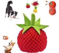 Genérico Zoomie Buddy 2.0, 2026 New Smart Touch Interactive Dog Toy, Touch Activated Motion with Random Rolling Jumping, Dual Play Modes, USB-C, Durable Pet Design (Tomato Set (Without Ball))