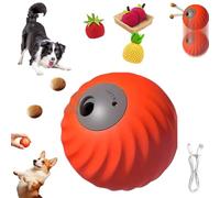 Genérico Zoomie Buddy 2.0, 2026 New Smart Touch Interactive Dog Toy, Touch Activated Motion with Random Rolling Jumping, Dual Play Modes, USB-C, Durable Pet Design (Orange Ball)