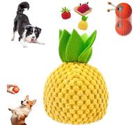 Genérico Zoomie Buddy 2.0, 2026 New Smart Touch Interactive Dog Toy, Touch Activated Motion with Random Rolling Jumping, Dual Play Modes, USB-C, Durable Pet Design (Pineapple Set (Without Ball))