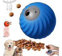 Genérico Zoomie Buddy 2.0 - Pet Rolling Feeding Ball, 2 in 1 Dual Modes Smart Touch Cat Toy & Pet Feeder, USB-C Rechargeable, Durable Design, Adjustable Speed, for All Cats (Blue)