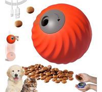 Genérico Zoomie Buddy 2.0 - Pet Rolling Feeding Ball, 2 in 1 Dual Modes Smart Touch Cat Toy & Pet Feeder, USB-C Rechargeable, Durable Design, Adjustable Speed, for All Cats (Orange)